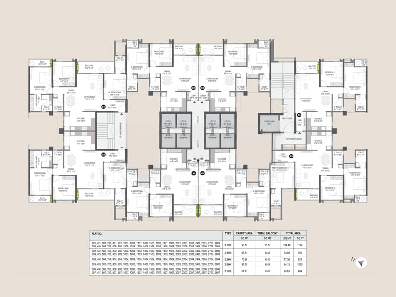 Floor plan of Miracle Imperio — photo gallery, images, brochure, amenities, cost sheet, price breakup, availability details, RERA number, RERA certificate, possession date, layout plan, logo, floor plan, master plan, and location map showcasing project highlights and features.